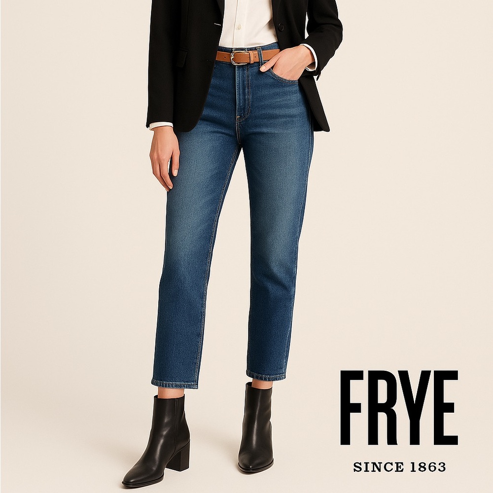 Frye Women's Classic Blue Straight Leg Jeans